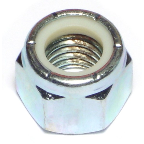 Midwest Fastener Nylon Insert Lock Nut, 5/8"-11, Steel, Grade 2, Zinc Plated, 8 PK 66666